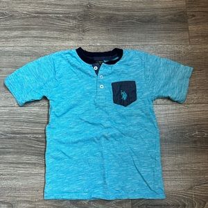 U.S. Polo Youth 7 Boys Blue Shirt